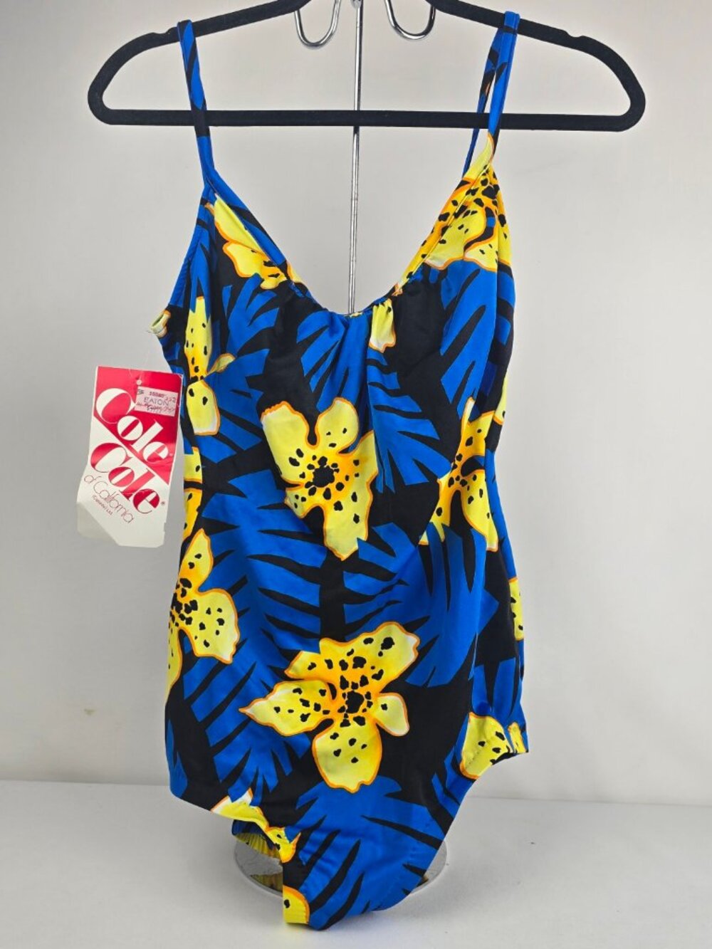 Vintage Cole of California Floral One Piece Swimsuit Sz S/M